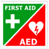 First Aid & AED Sticker
