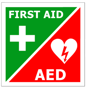 First aid & AED Sticker image
