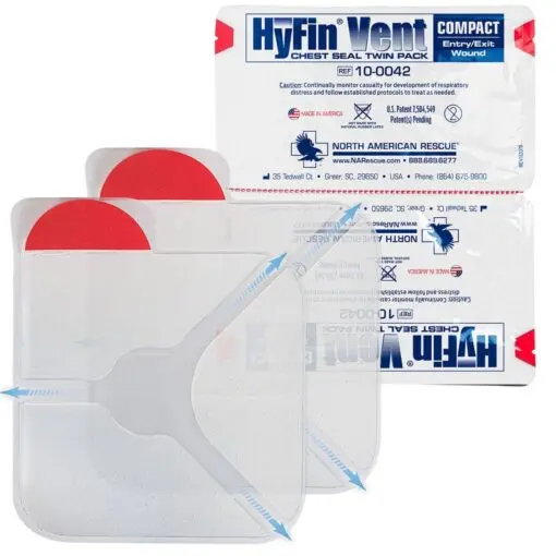 KT Services - Compact Hyfin Chest Seal- vent- Twin pack