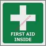 First Aid Stickers.