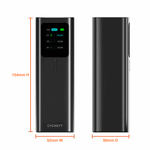 KT Services - Cygnett Power bank 27000 mAh - Laptop Power Bank (148W) with Case