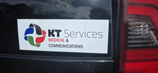 KT Services bumper sticker