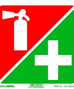 Fire Extinguisher First Aid sticker
