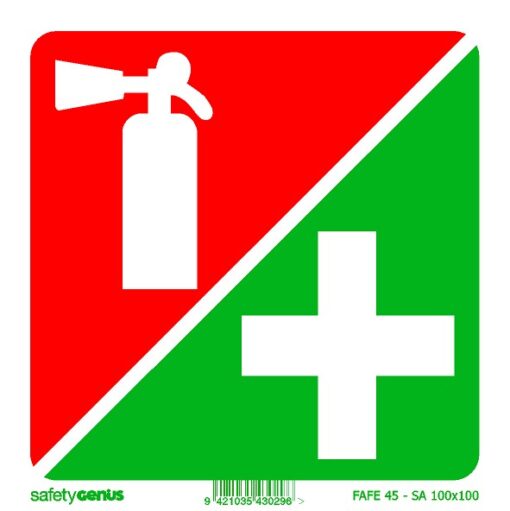 Fire Extinguisher First Aid sticker